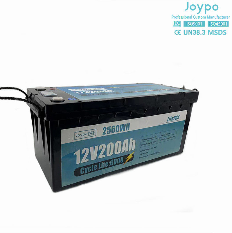 Duża pojemność akumulator litowy RV 12V 200Ah Deep Cycle Battery Pack For Camper Trailer