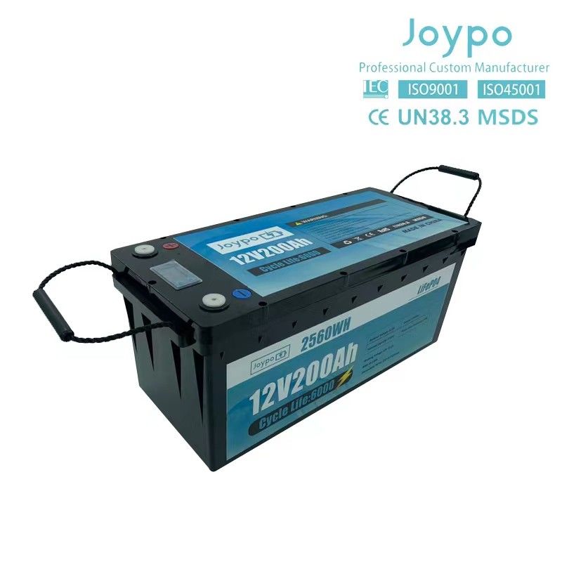 Duża pojemność akumulator litowy RV 12V 200Ah Deep Cycle Battery Pack For Camper Trailer