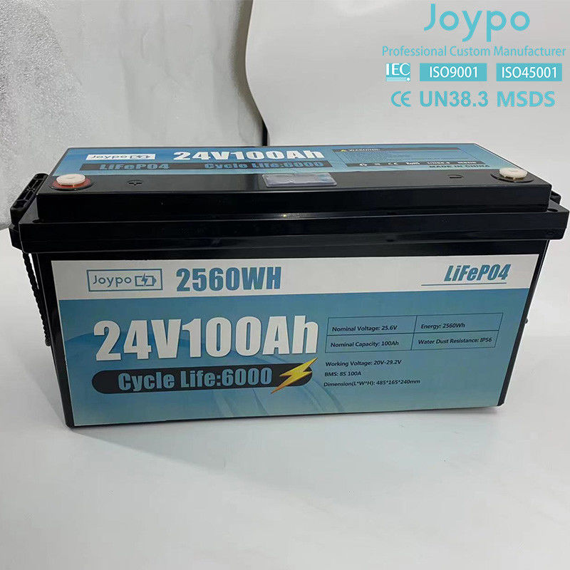 100Ah 200Ah Litium Ion LiFePO4 Bateria 24 Volt Bateria głębokiego cyklu