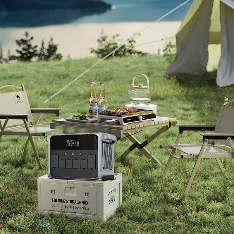Wewnętrzna zewnętrzna elektrownia słoneczna 110V 220V LiFePO4 Li-Cell Li-Lithium wysokiej mocy 2400W 4800W