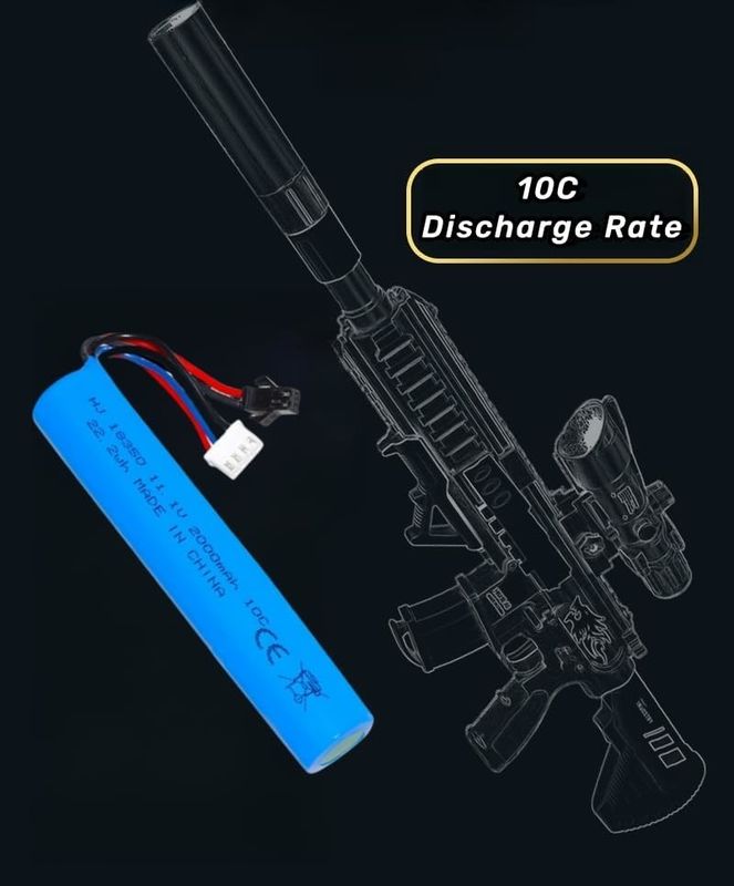 3S 11.1V 2000mAh Li-Ion Bateria do elektrycznego żelu wodnego Balla Blaster Zabawki pistolet